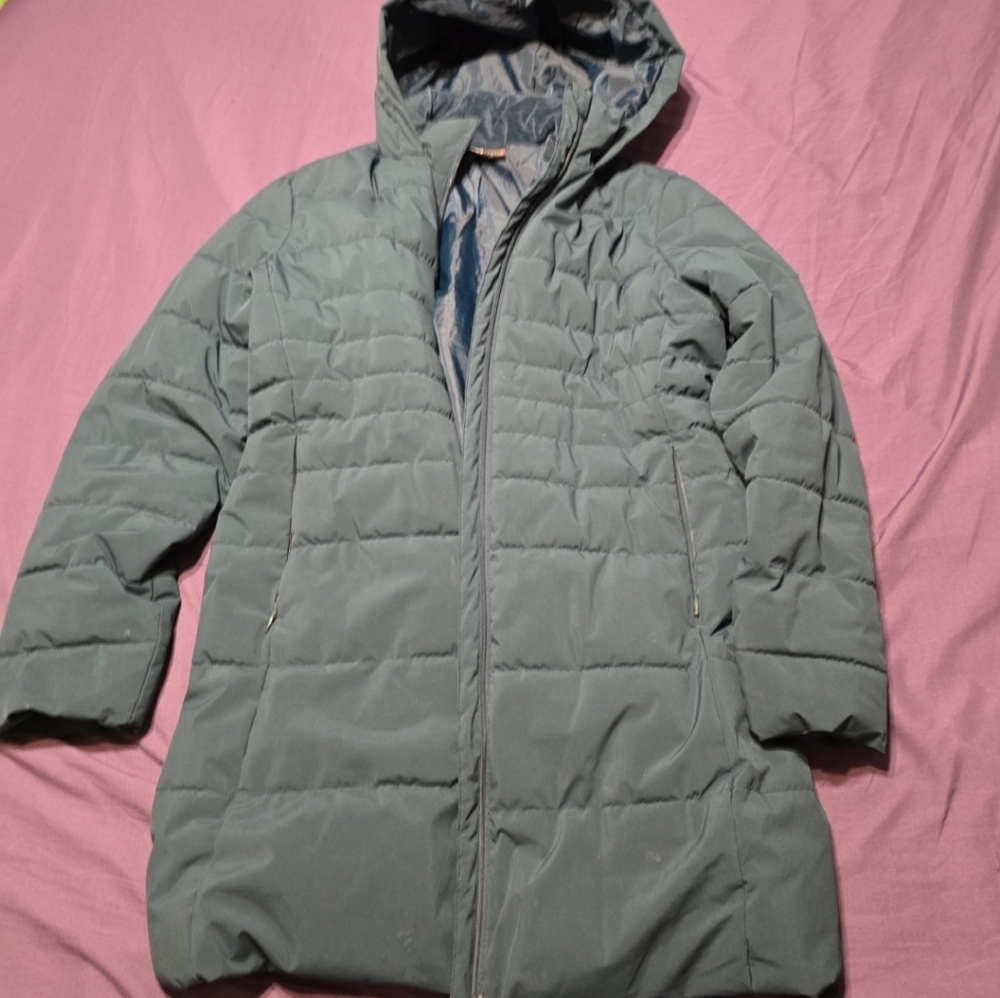 Swiss Tech Women's Puffer Jacket - Dark Green